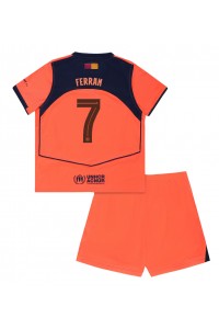 Barcelona Ferran Torres #7 Jalkapallovaatteet Lasten Kolmas peliasu 2025-26 Lyhythihainen (+ Lyhyet housut)